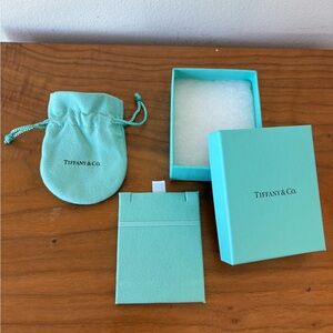 Tiffany & Co. Jewelry Box, Pouch and Necklace Holder